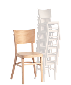 české dřevěné židle od Sádlíka jsou vhodné pro segment HORECA - restaurace, kavárny, bistra, ale také stohovatelné židle pro kulturní domy, sokolovny a multifunkční obecní domy